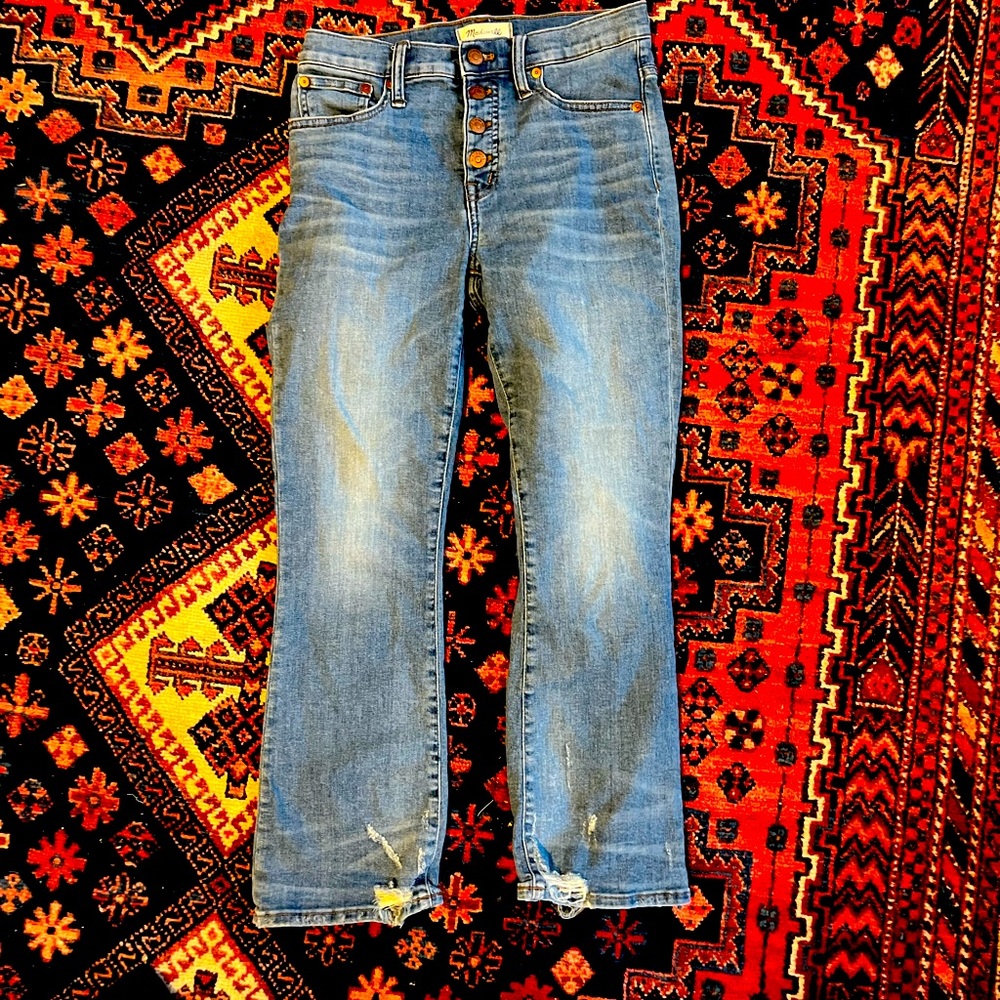 Madewell Cali bootcut cropped jeans